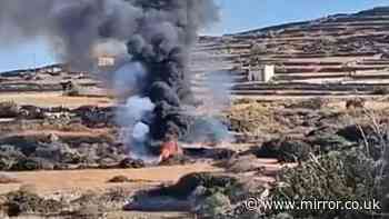 Helicopter crashes in Sifnos leaving three dead and sparking major fire