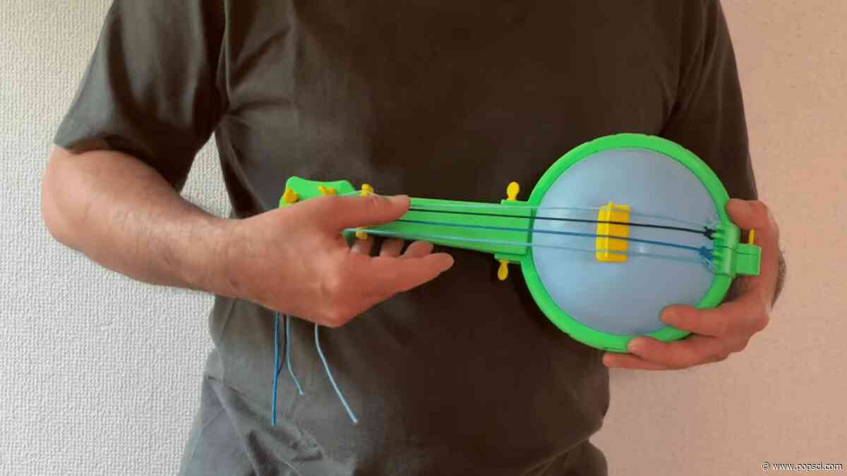 3D-printed ‘balloon banjo’ is ready for pickin’