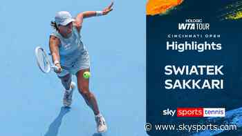 Swiatek completes emphatic comeback after losing first set to Sakkari