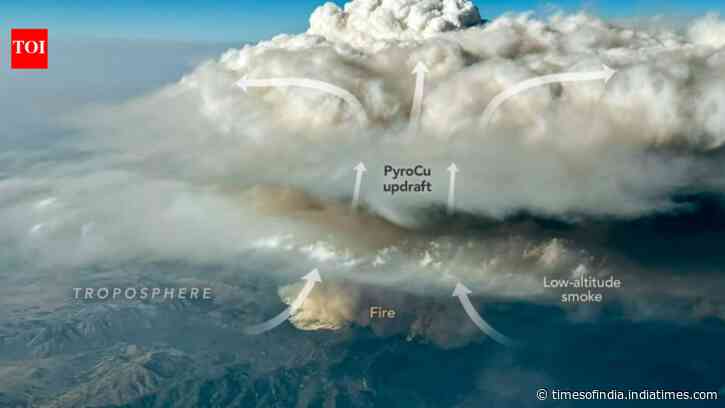 Nasa aircraft chase giant fire clouds over Utah that rise into Earth's atmosphere