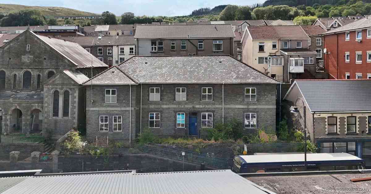 Eerie abandoned police station with empty cells that was once the centre of riots
