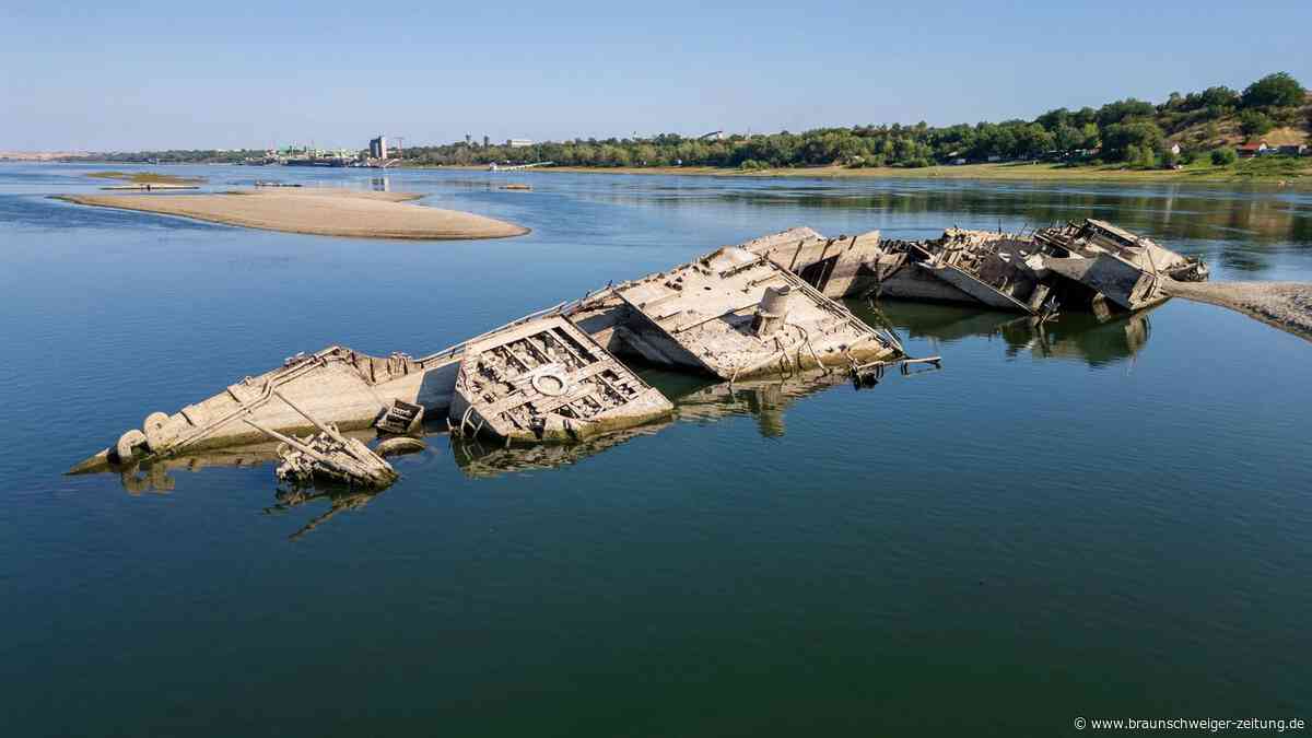 Donau-Niedrigwasser legt Nazi-Schiffe frei – mit tödlicher Fracht an Bord