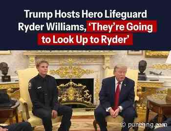 VIDEO: Trump hosts teen lifeguard who saved 10-year-old boy from rough waves