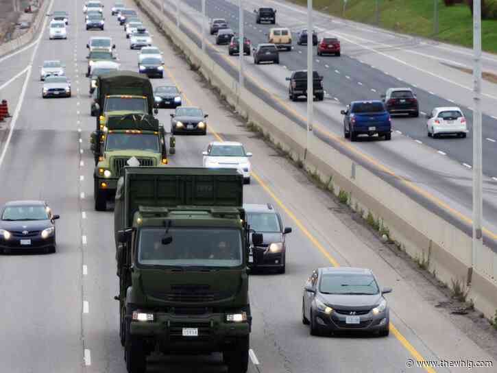 Kingston to see increased military traffic along roads and highways