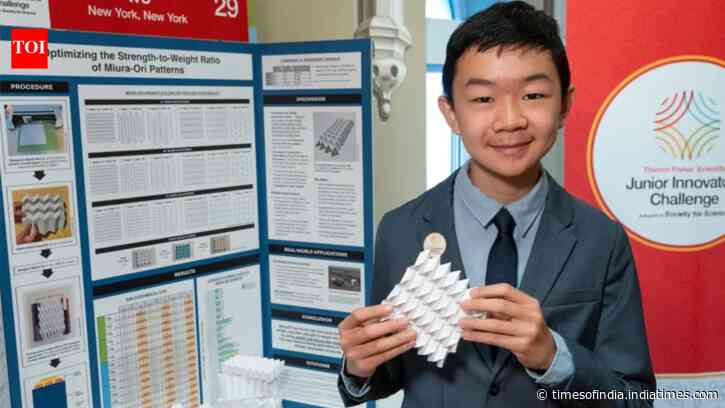 How 14-year-old Miles Wu is using origami to design stronger shelters