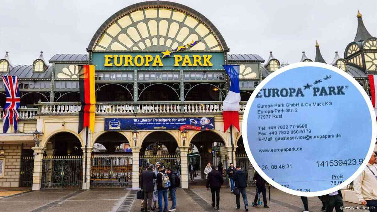 Familienvater fällt bei Rechnung für einen Tag im Europa-Park mit seinen Kindern vom Glauben ab