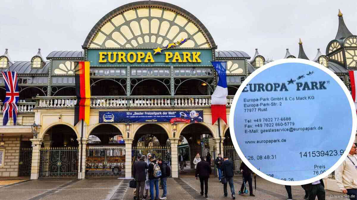 Familienvater fällt bei Rechnung für einen Tag im Europa-Park mit seinen Kindern vom Glauben ab