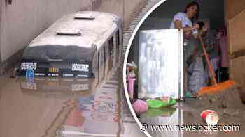 Zware regenbuien zetten huizen onder water in Peru