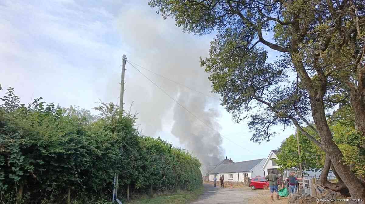 Home in Welsh village destroyed by fire