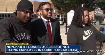Nonprofit leader declines to answer questions ahead of hearing on car chase charges