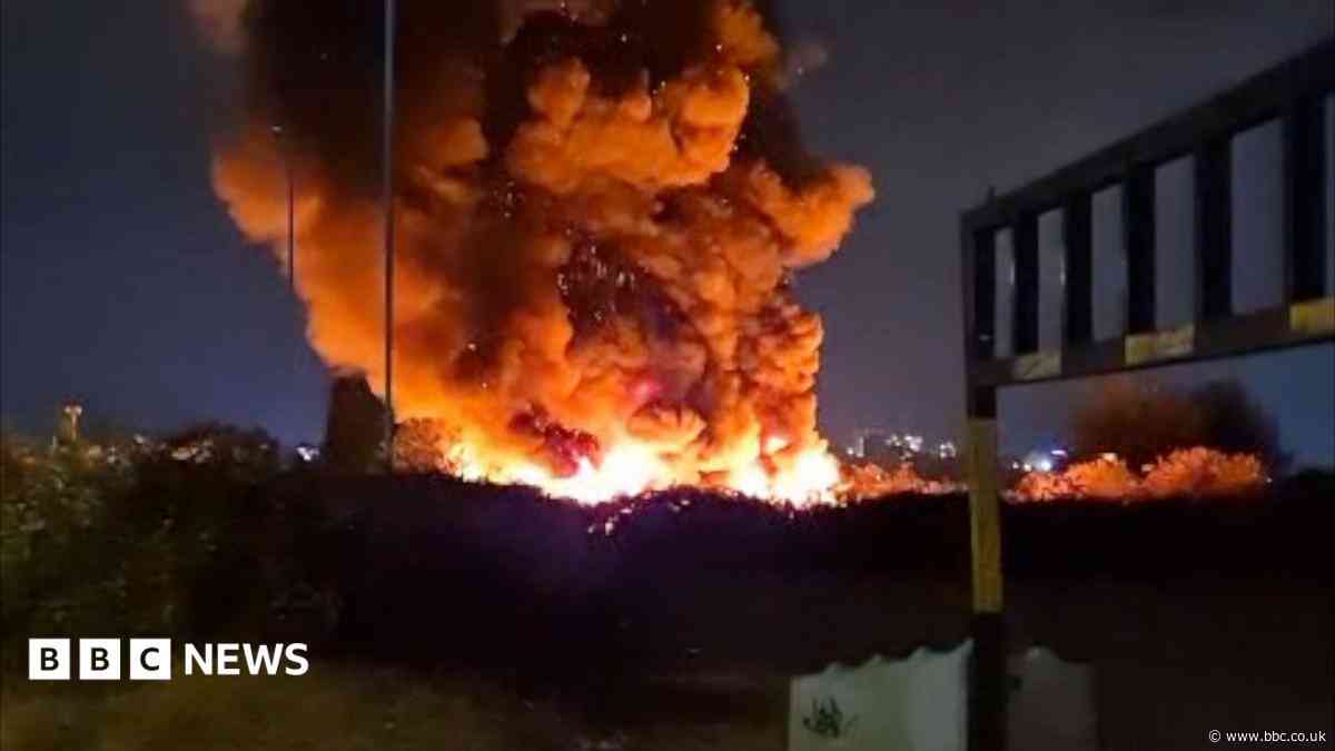 Blaze near football ground started 'deliberately'