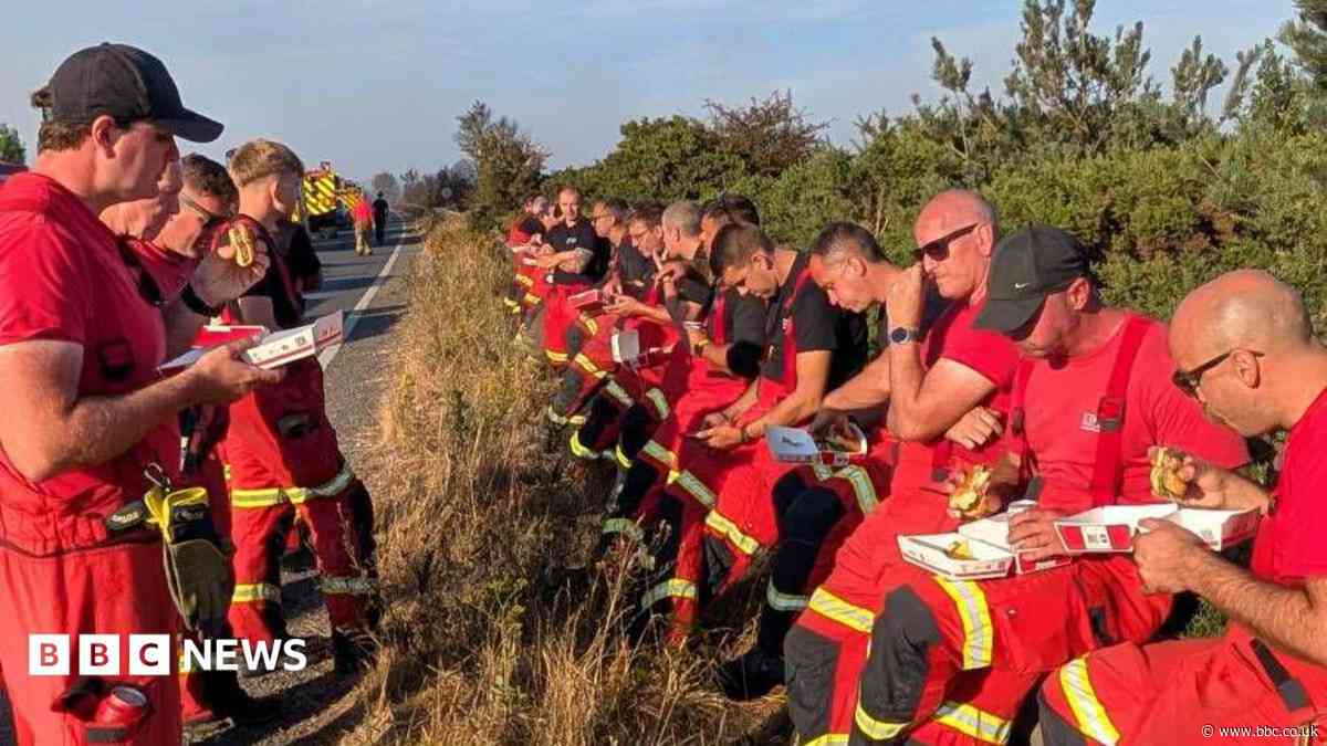 The volunteers providing meals and help to wildfire crews