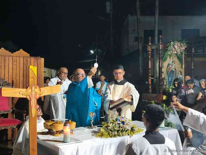 La Virgen de Chiquinquirá de Aregue inició su peregrinación en la parroquia Nuestra Señora del Carmen de Carora
