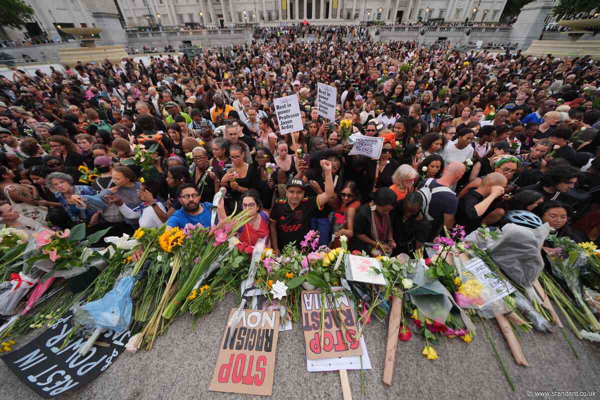 Professor Jason Arday was victim of ‘public execution’, vigil hears