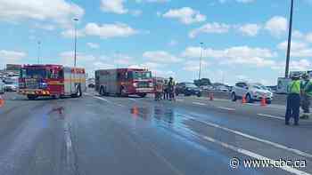 Oil spill westbound on Highway 401 past Keele caused problems but all lanes open now: OPP