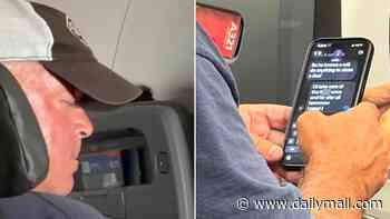 American Airlines flier caught looking at very offensive text on his phone by eagle-eyed passenger sat across from him