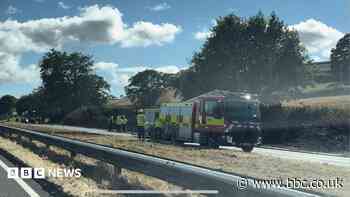 Serious fire forces carriageway closure