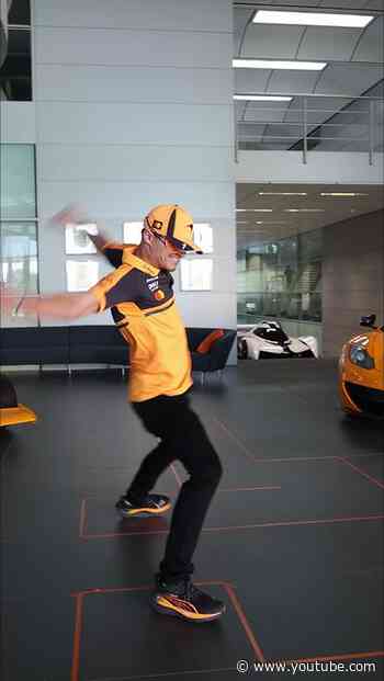 Lando takes on the blindfolded maze challenge 👀