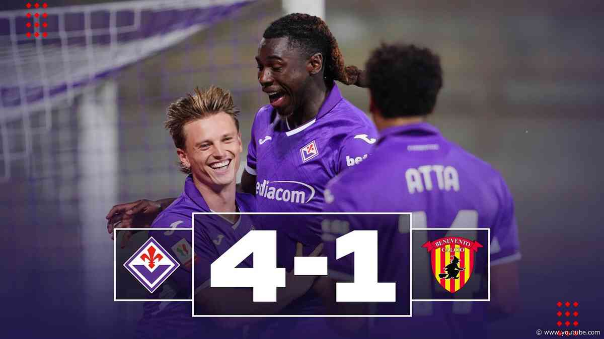 Highlights Coppa Italia: Fiorentina - Benevento 4-1