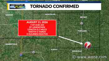 Jay County tornado confirmed