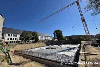 Neue Turnhalle in Bad Elster: Bodenplatte fertig