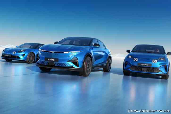 Alpine: Modellpalette mit sechs Fahrzeugen geplant