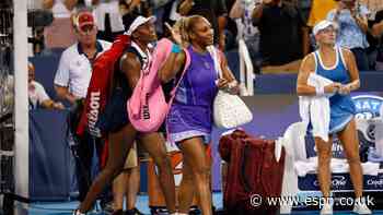 Serena, Venus return to doubles, lose thriller