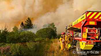 Wind und Regen kommen: Waldbrand im Hohen Venn bleibt "unberechenbar"
