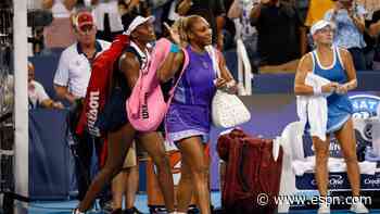 Serena, Venus enjoy 'fun' return to doubles in loss
