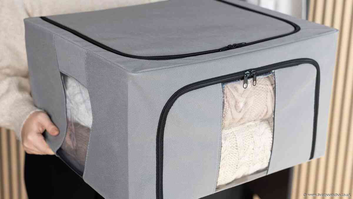 'I'd be lost without them' storage boxes with windows 'make ugly shelves tidy'