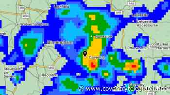 Met Office's 48 hour 'thunder showers' warning for Coventry as heavy rain looms