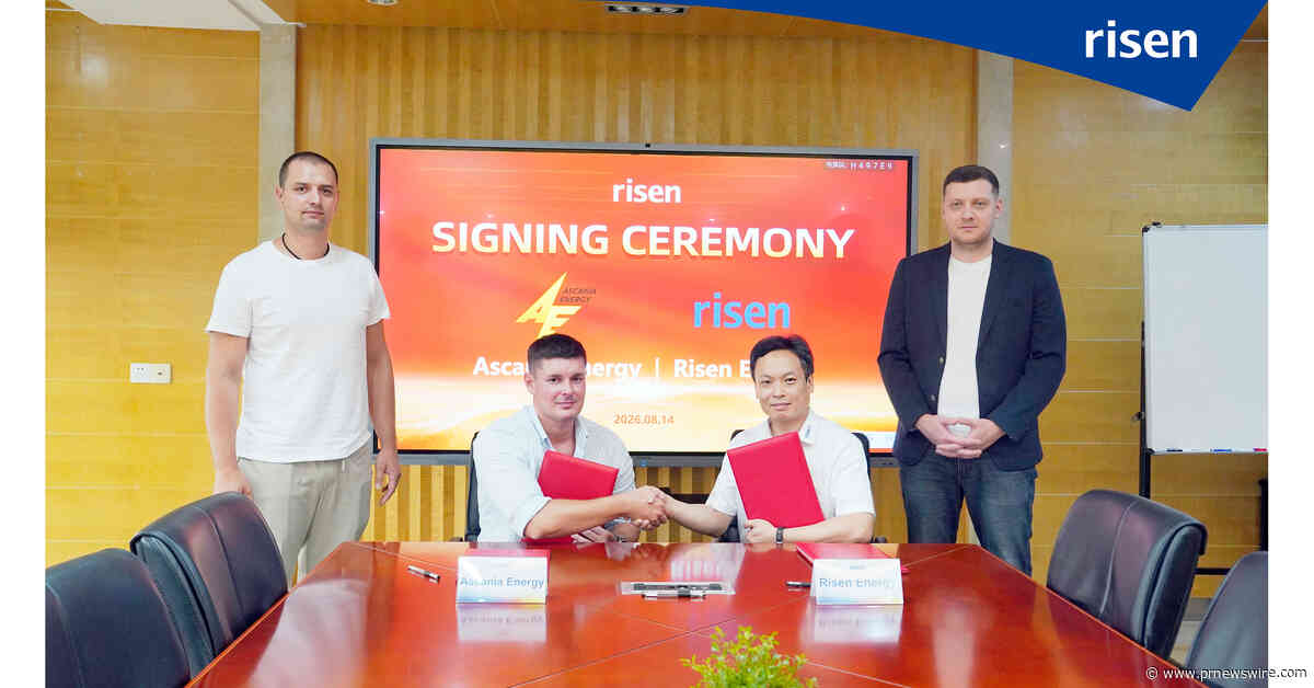 Risen Energy and Ascania Energy Partner on Up to 100 MW Solar and 200 MWh Energy Storage in Ukraine