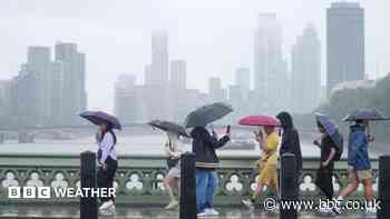 Heavy showers and thunderstorms bring risk of flash flooding to UK