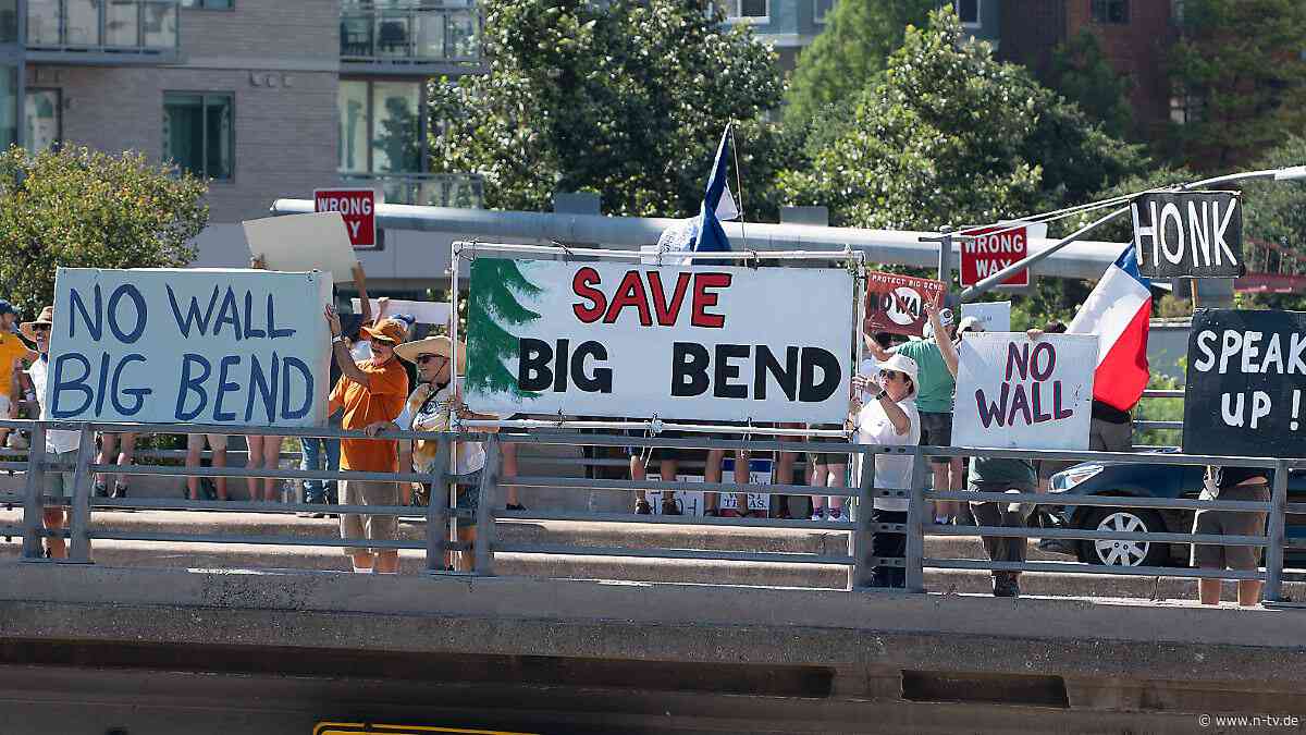 Milliardenprojekt von Trump : US-Behörde stoppt Bau von umstrittener Grenzschutzanlage in Texas