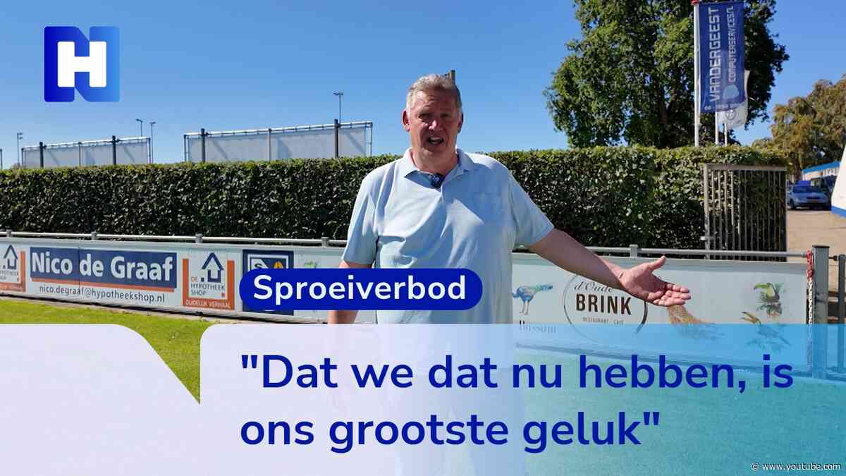 Voetbalclub vindt oplossing voor sproeiverbod en droge grasvelden