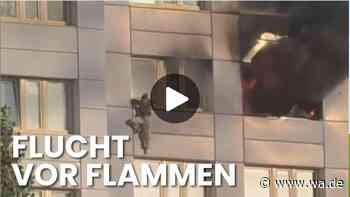 Hochhausbrand in Berlin-Friedrichshain: Frau springt aus dem zehnten Stock