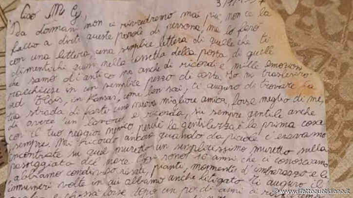 “Da domani non ci rivedremo mai più, non ce la faccio a dirti queste parole di persona. Addio amica mia”: lettera di 29 anni trovata all’Isola d’Elba