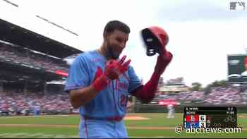 WATCH:  Joshua Baez becomes first MLB player to hit 3 homers in debut