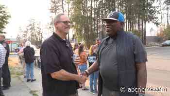 WATCH:  Community comes together to thank firefighters after Washington state wildfires