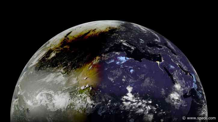 See gorgeous views of the Aug. 12 total solar eclipse captured from space