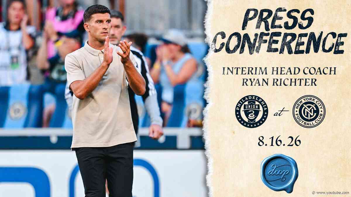 Press Conference | Ryan Richter after the Union's match at New York City FC
