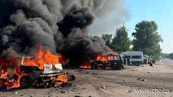 Russian missile attack in Kharkiv kills at least 10, as Ukraine keeps up drone attacks in Moscow