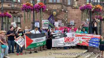 Coventry protesters urge council to end Palantir contract over 'Gaza war links'
