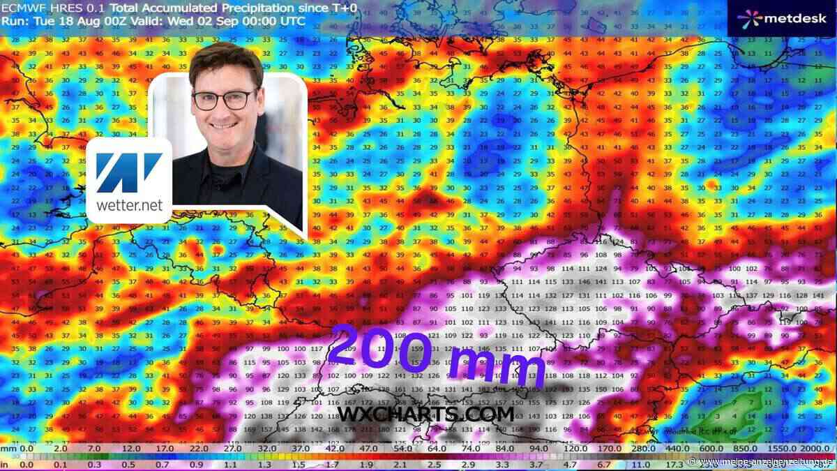 Wetter-Modell dreht jetzt völlig durch – 200 Liter Regen fegen an die Alpen