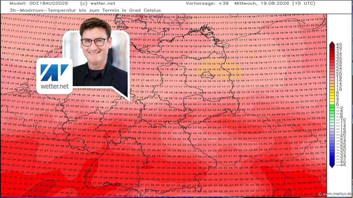 Blitzhitze mit 34 Grad am Mittwoch – dann drohen Starkregen, Hagel und Sturmböen