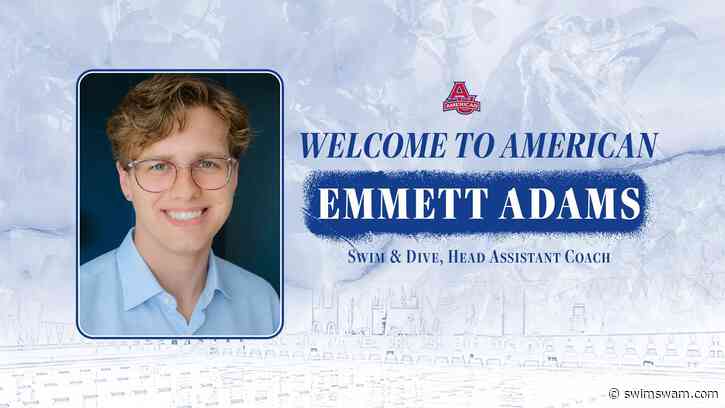 Emmett Adams Named Head Assistant Coach for American University Swimming & Diving