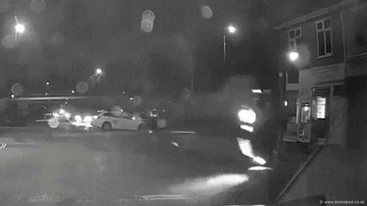 Shocking moment Fishponds crash sends car flying through air