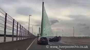 Man arrested after three-car crash closes Mersey Gateway Bridge