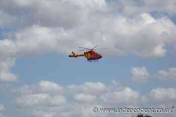 Girl, 2, airlifted to hospital after being struck by e-bike