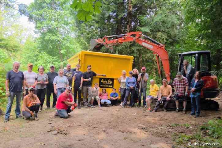Volunteers clean up 13K cubic feet of trash from Hope trail